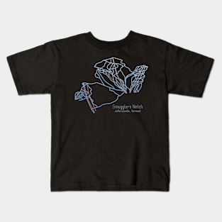 Smugglers Notch Trail Map Kids T-Shirt